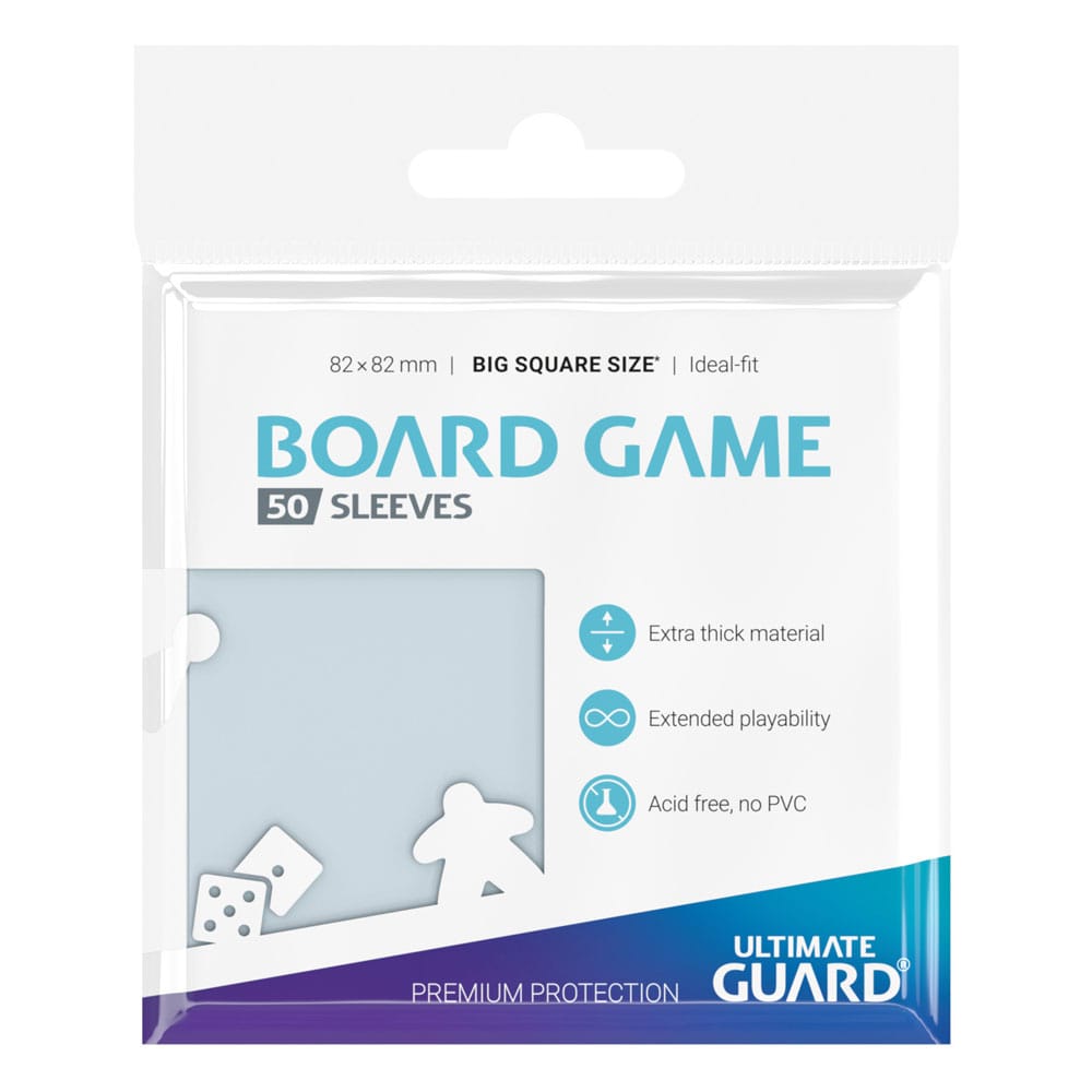 Sleeves - Big Square size 50p. Sleeves - Clear