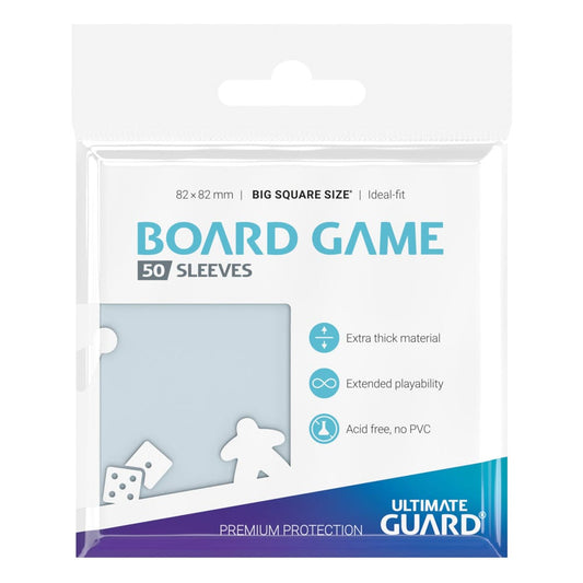 Sleeves - Big Square size 50p. Sleeves - Clear