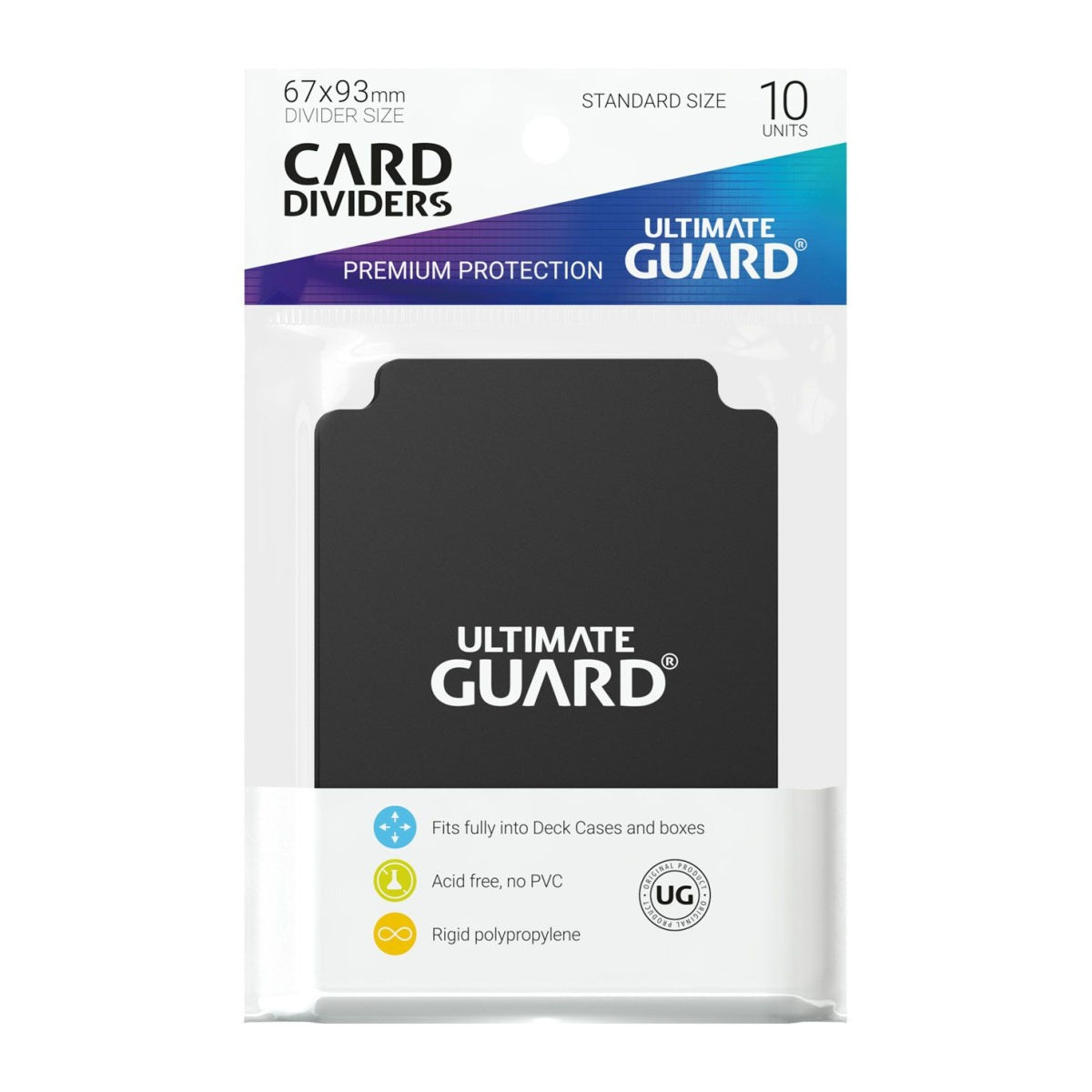 Cards Accessories - Card Dividers (10) - Black - Standard
