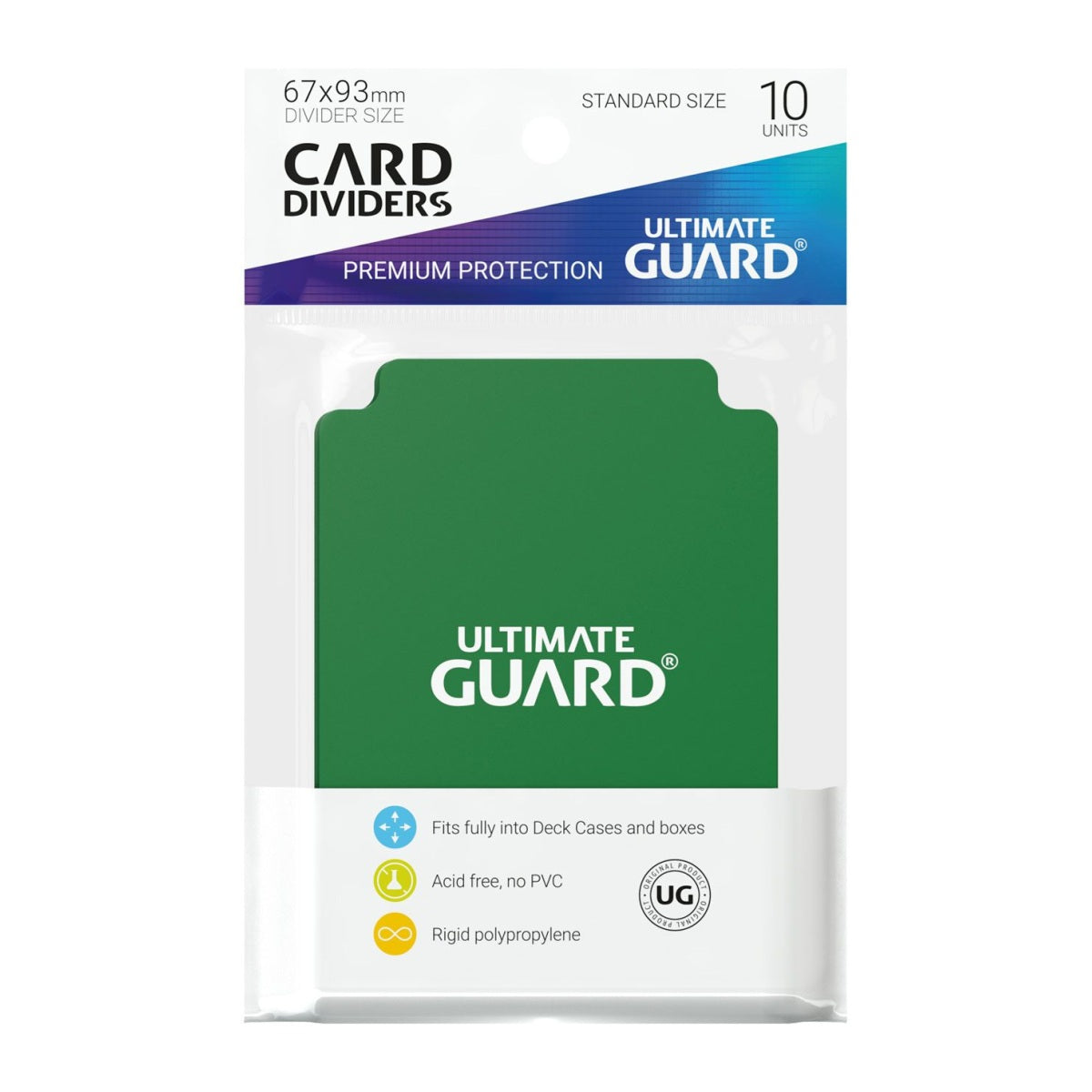 Cards Accessories - Card Dividers (10) - Green - Standard