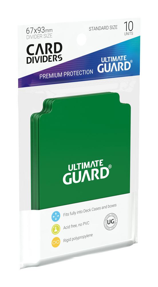 Cards Accessories - Card Dividers (10) - Green - Standard