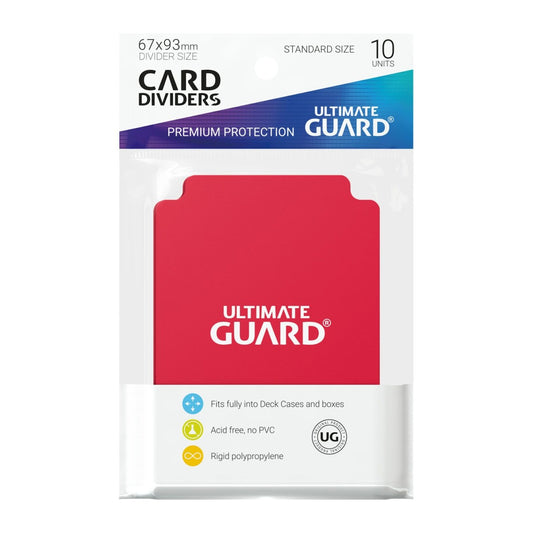 Cards Accessories - Card Dividers (10) - Red - Standard