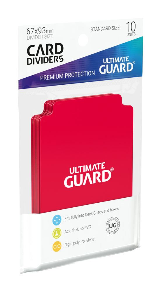 Cards Accessories - Card Dividers (10) - Red - Standard