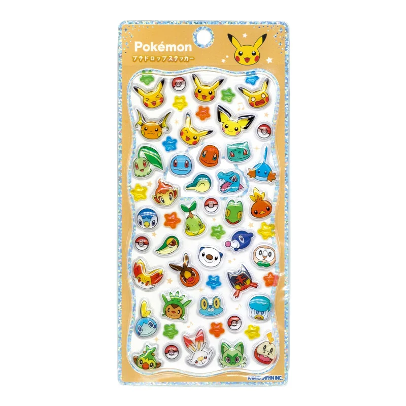 Stickers - Pokemon - Starters' Heads - 3D
