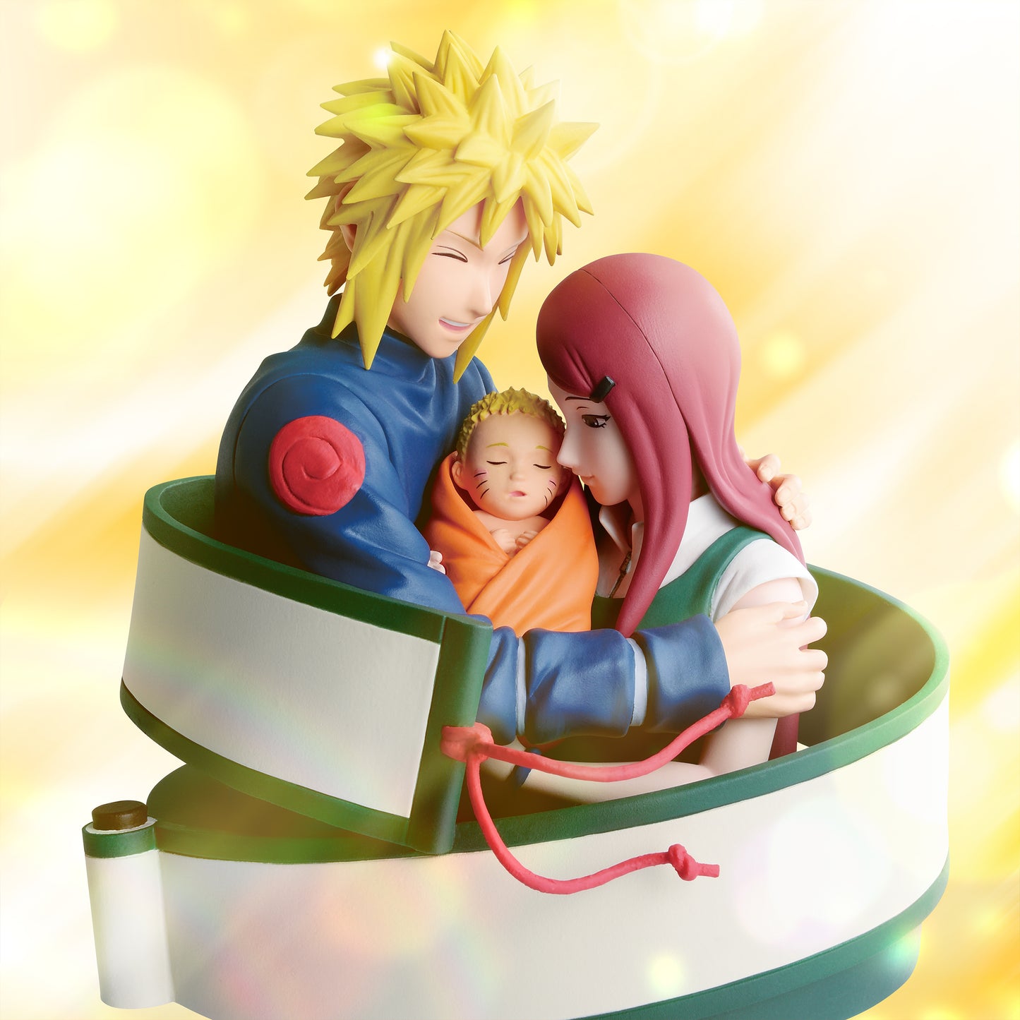 Static Figure - Naruto 72 series - Naruto - Minato, Naruto & Kushina