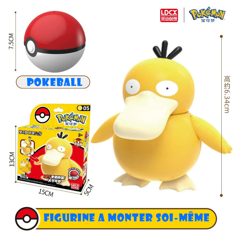 Pokemon Model Kit & Pokeball Psyduck/Psykokwak 6cm