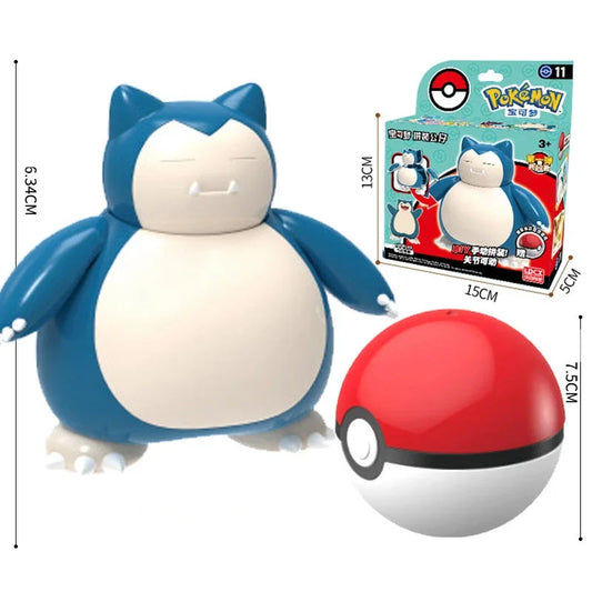 Pokemon Model Kit & Pokeball Snorlax/ Ronflex 6cm