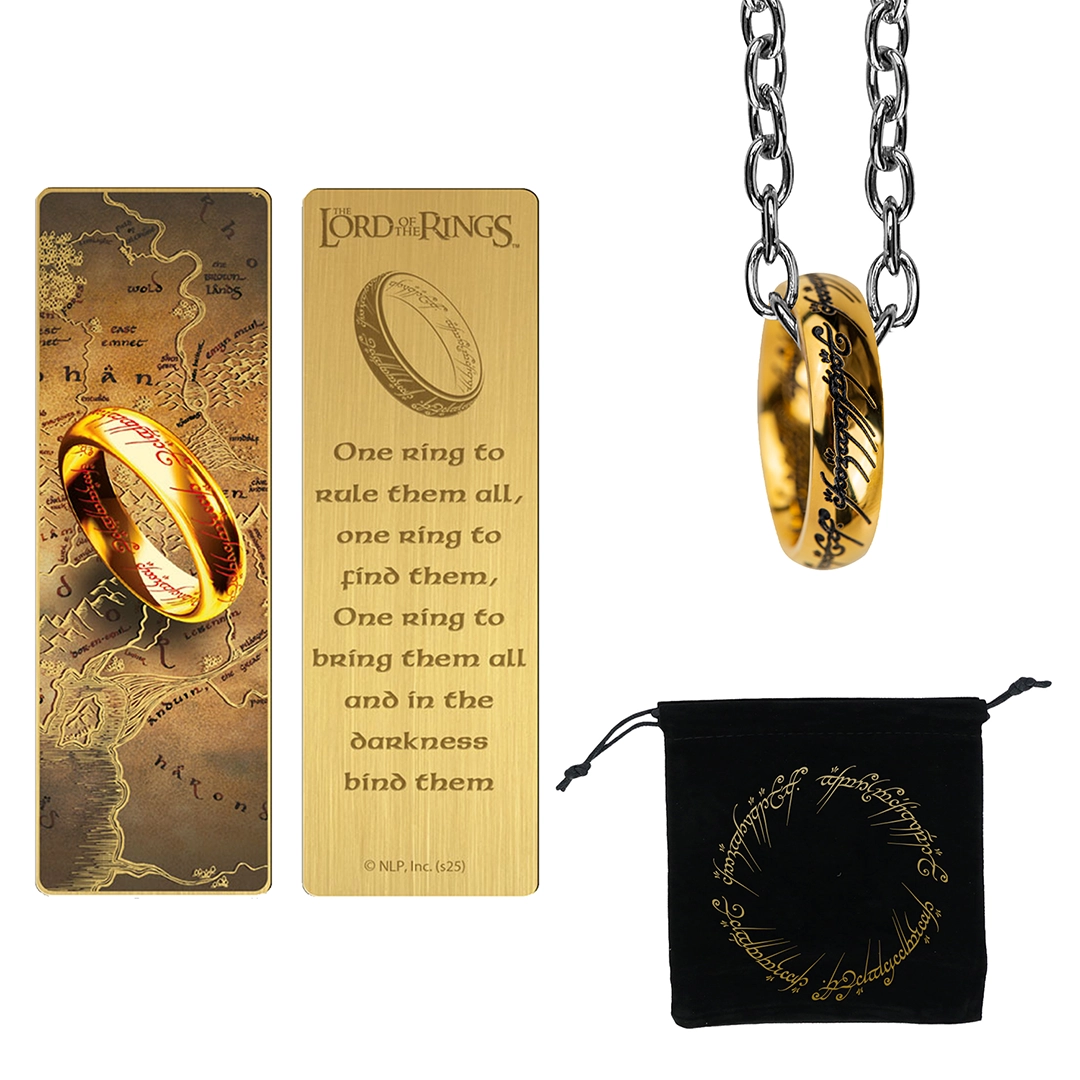 Set - Lord of the Rings - The One Ring & Metal Bookmark