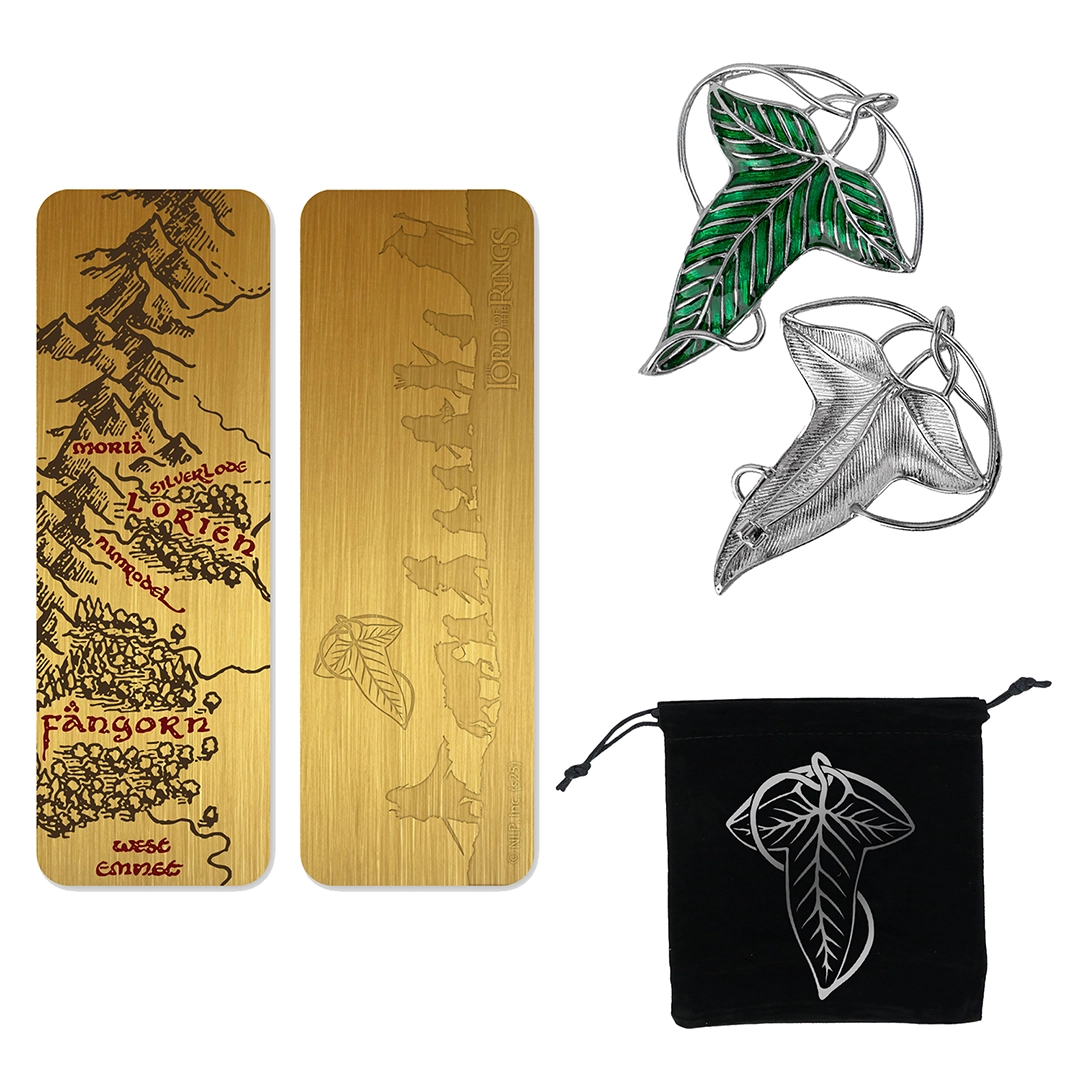 Set - Lord of the Rings - Lorien Brooch and Metal Bookmark