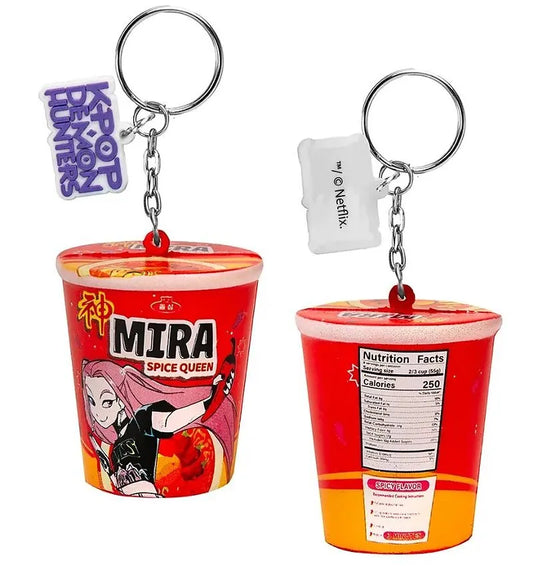 Kpop Demon Hunters Mira Spice Queen Noodles Squishy Keychain