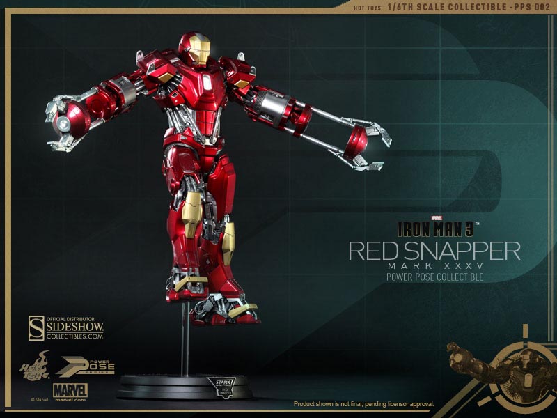 Action Figure - Iron Man - Red Snapper Mk. XXXV - Armor Power Pose Series