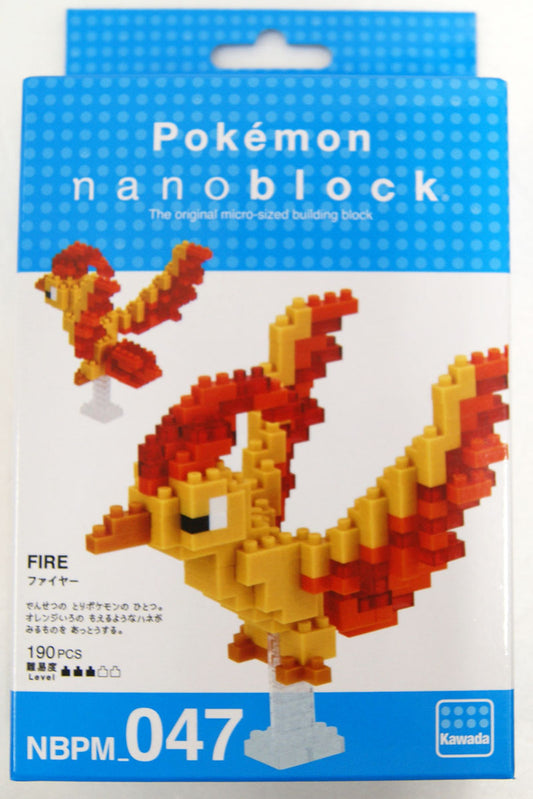 Kawada NBPM-047 nanoblock Pokemon Moltres (Fire)
