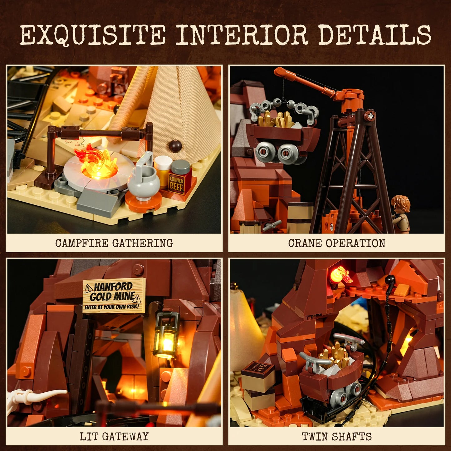 Lumibricks The Old West 14009 Old West Gold Mine