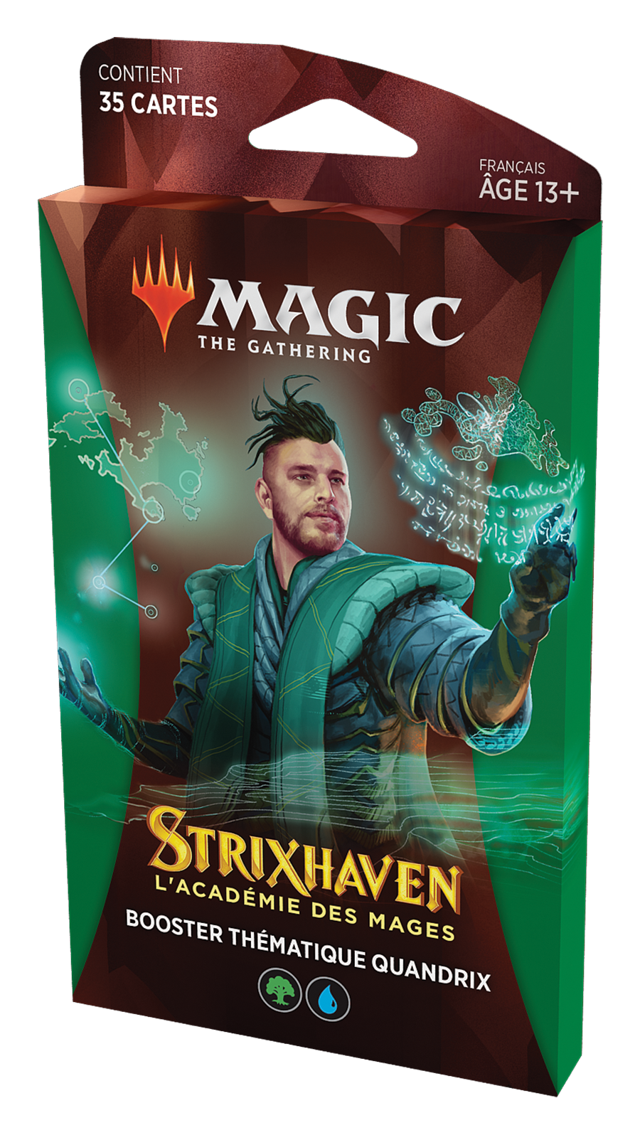 Trading Cards - Blister Booster - Magic The Gathering - Strixhaven Quandrix - Theme Booster