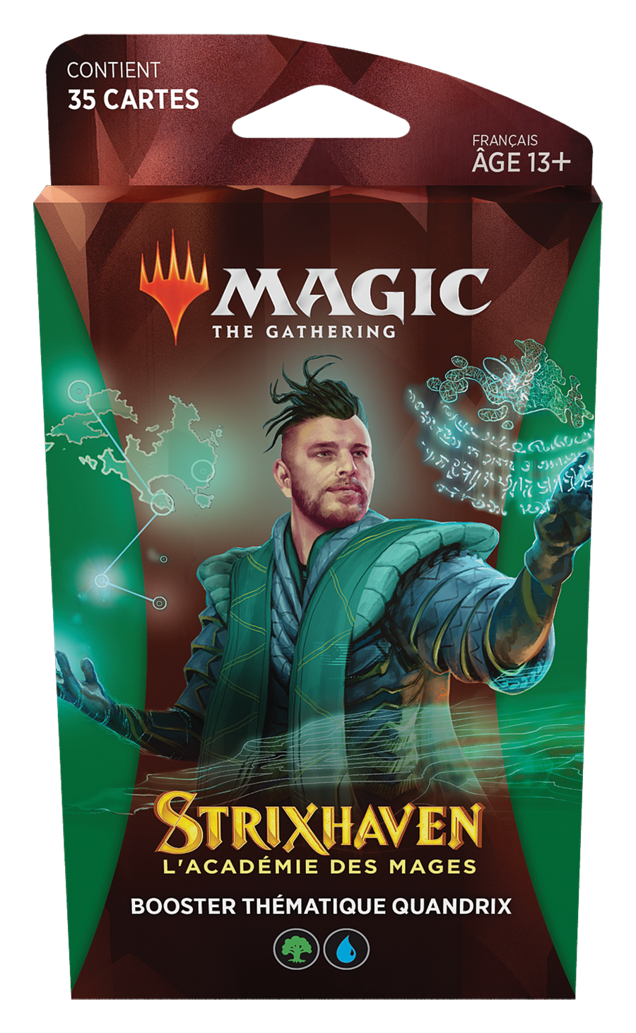 Trading Cards - Blister Booster - Magic The Gathering - Strixhaven Quandrix - Theme Booster