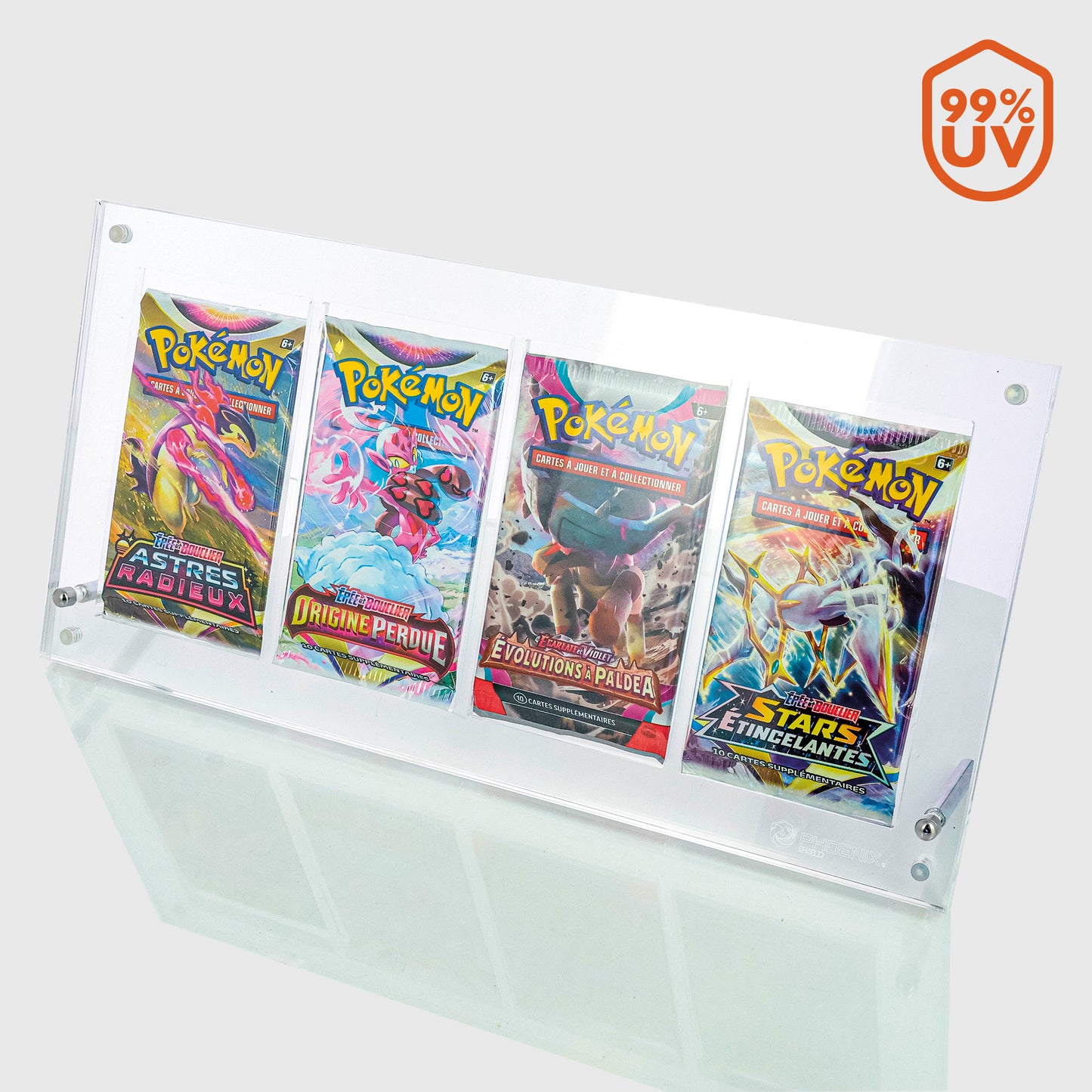 Sleeves - Pokemon - 4 slots acrylic booster  pack holder