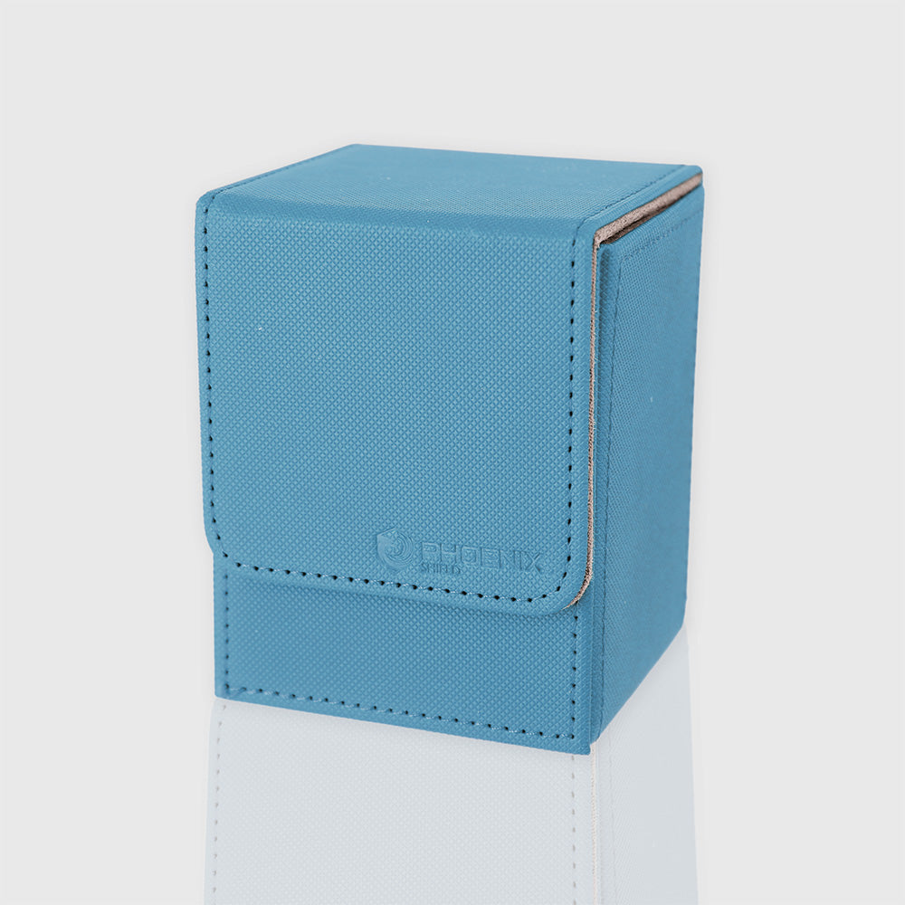 Sleeves - Deck protec box deluxe magnetique light blue