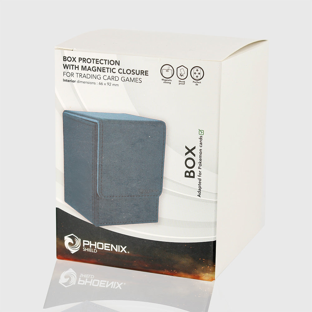 Sleeves - Deck protec box deluxe magnetique light blue