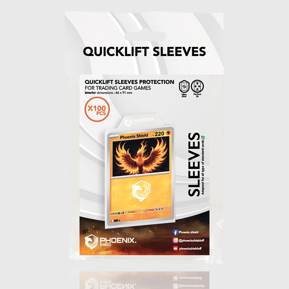 Sleeves - 100x Sleeves - Quicklift - Transparent - Standard - Clear