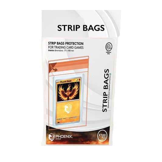 Sleeves - 100x Strip Bag - Toploader - Clear