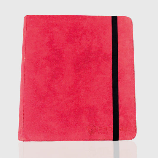 Sleeves - Ringed Binder 900 cards Velvet Effect Red - Red