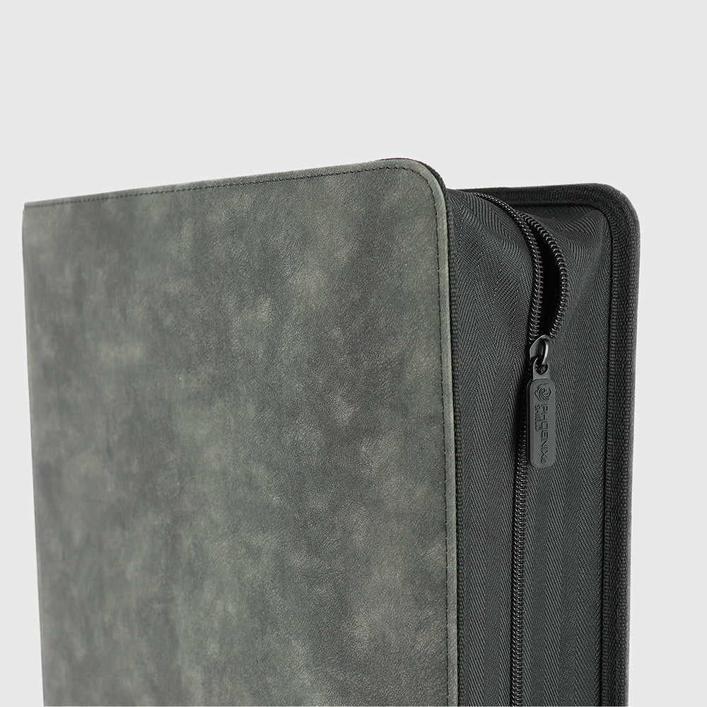 Sleeves - Prestige Ringed Binder Zip 9 Pockets Velvet Black - Black