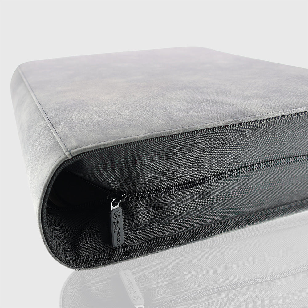 Sleeves - Prestige Ringed Binder Zip 9 Pockets Velvet Black - Black