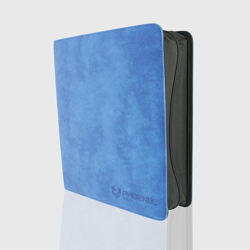 Sleeves - Prestige Ringed Binder Zip 9 Pockets Velvet Blue - Blue