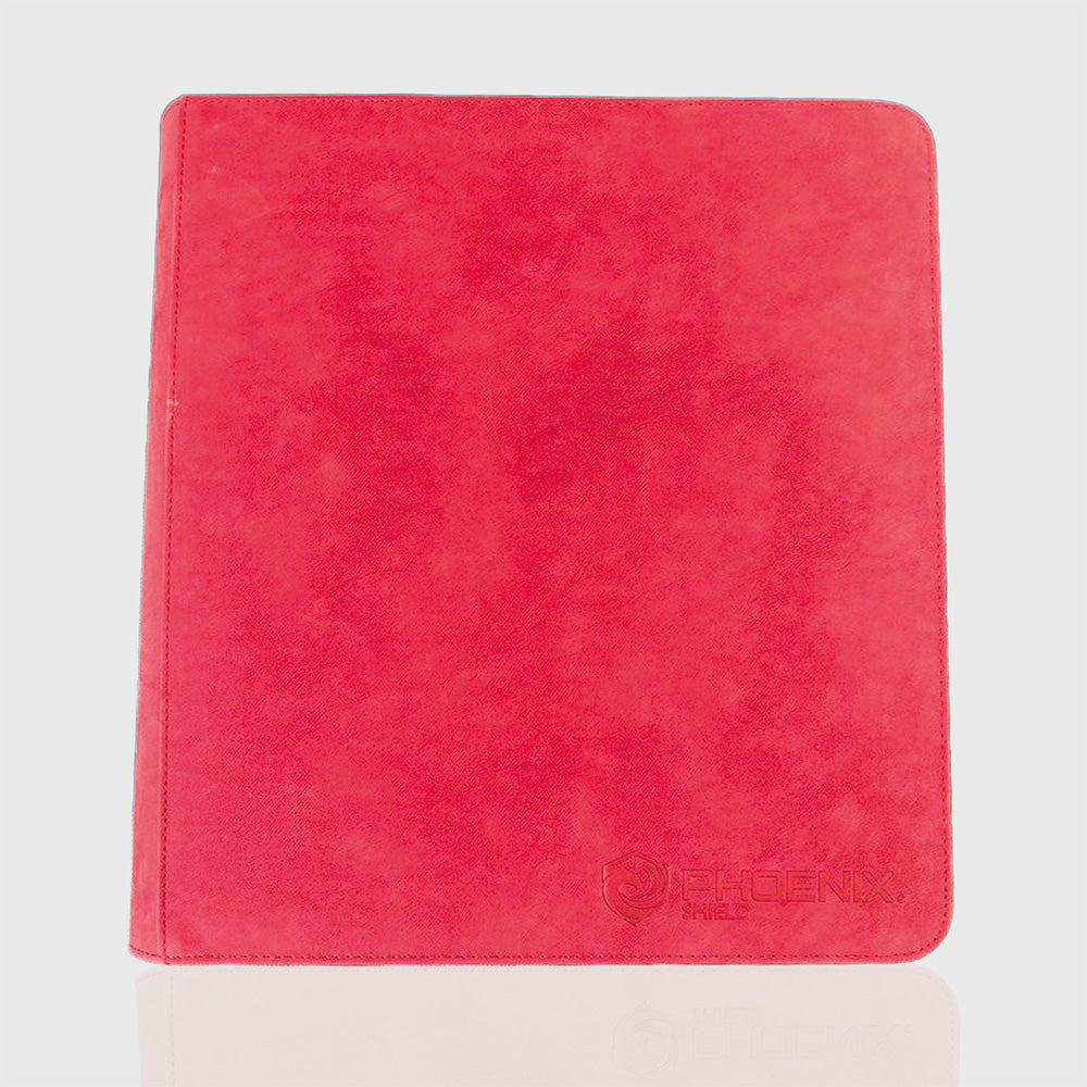 Sleeves - Prestige Ringed Binder Zip 9 Pockets Velvet Red - Red