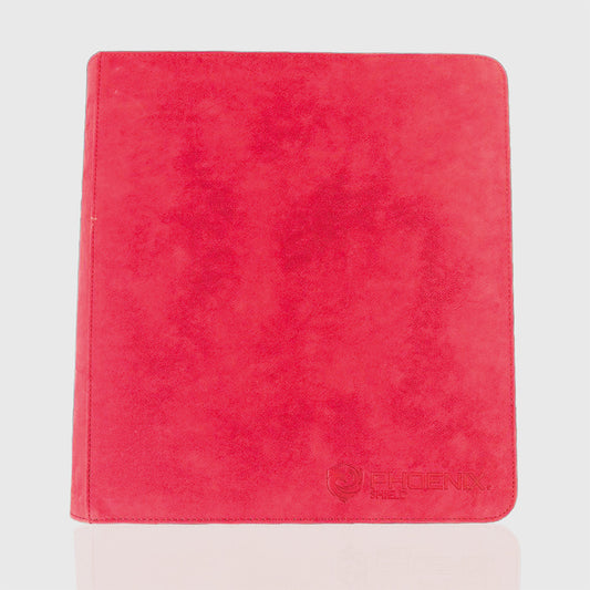 Sleeves - Prestige Ringed Binder Zip 9 Pockets Velvet Red - Red
