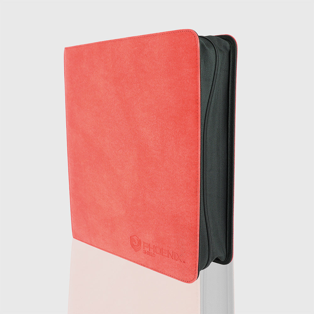 Sleeves - Prestige Ringed Binder Zip 9 Pockets Velvet Red - Red