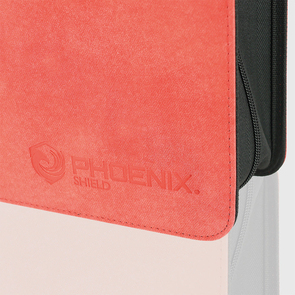 Sleeves - Prestige Ringed Binder Zip 9 Pockets Velvet Red - Red