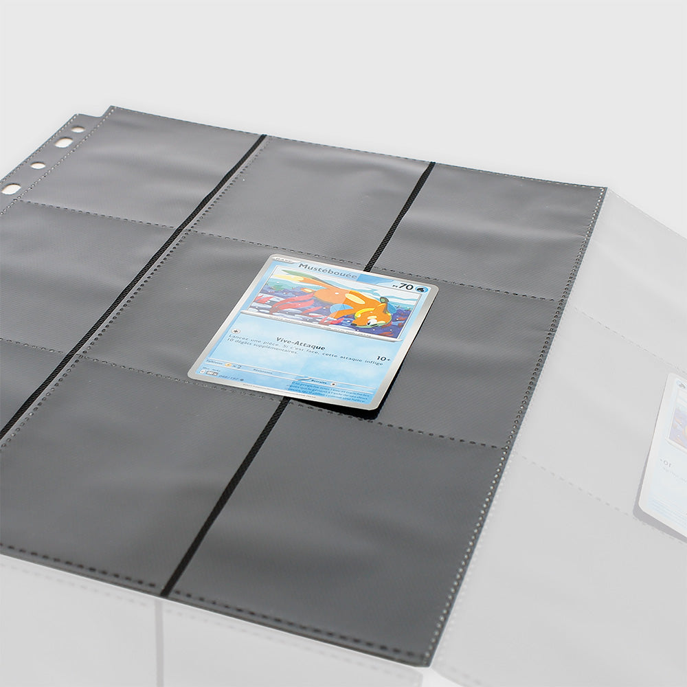 Sleeves - 10x Pages Classeur - 9-Pocket (F/B) - Black - Side-Loading - Black