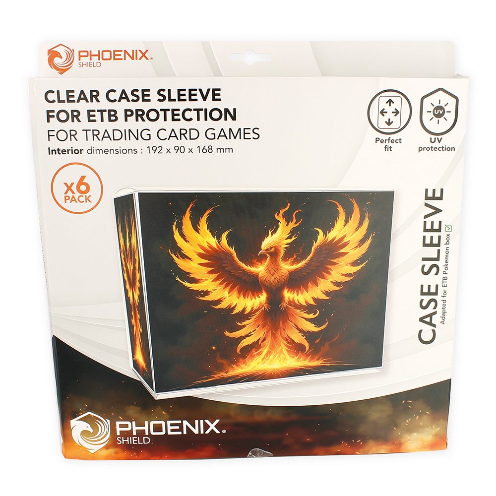 Case - Pokemon - 6x Crystal Box - ETB - UV99  - Clear