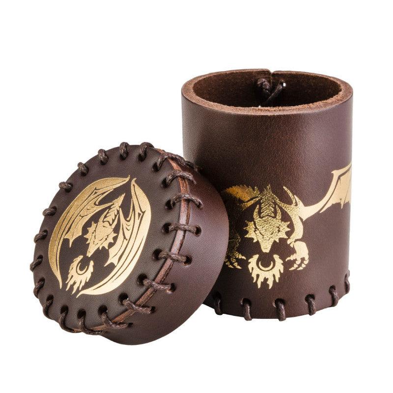 RPG - Dices - Accessories - Flying Dragon - Dice Box - Brown
