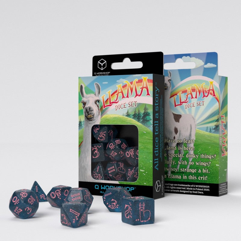 RPG - Dices - Sparkling Llama - Blue