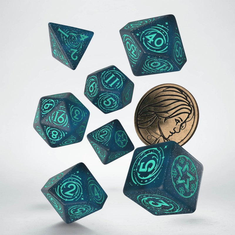 RPG - Dices - The Witcher - Yennefer (RPG dice set) - Blue