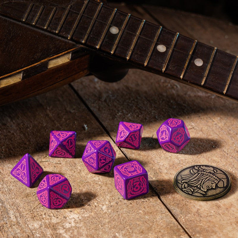 RPG - Dices - The Witcher - Dandelion - The Conqueror of Hearts (RPG dice set) - Purple