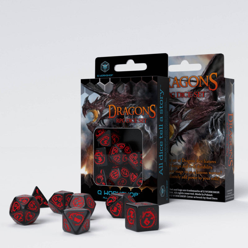 RPG - Dices - Dragons - Black