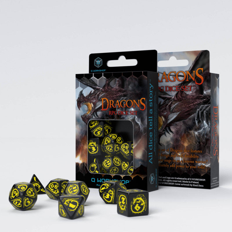 RPG - Dices - Dragons - Black