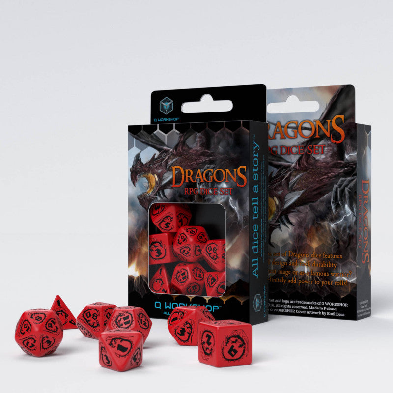 RPG - Dices - Dragons - Red