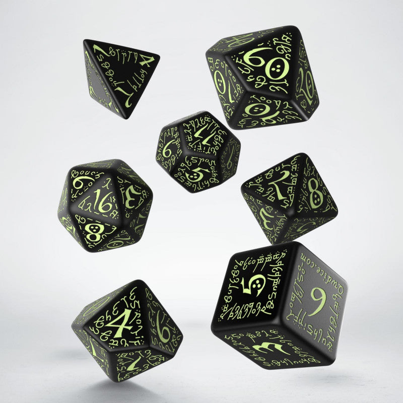 RPG - Dices - Divers - Elvish - Black