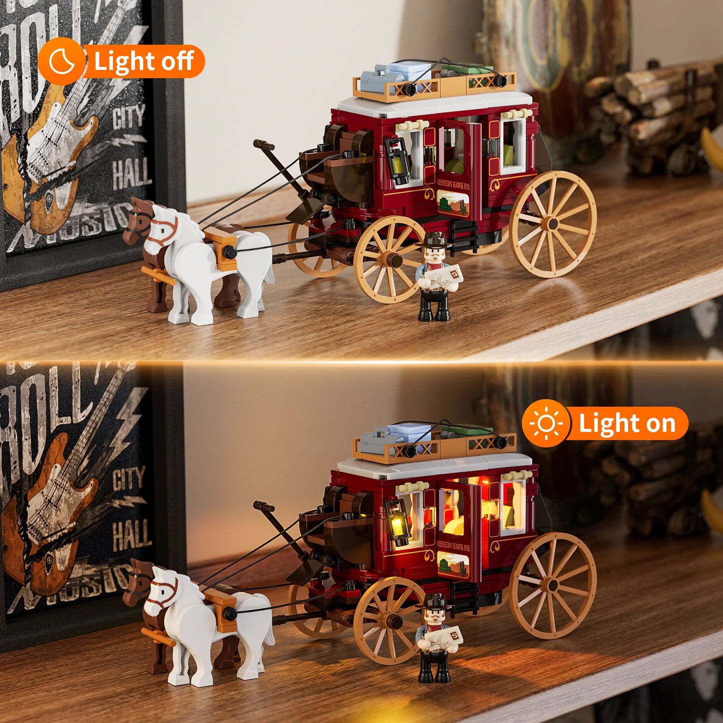 Lumibricks The Old West 14006N Treasure Stagecoach