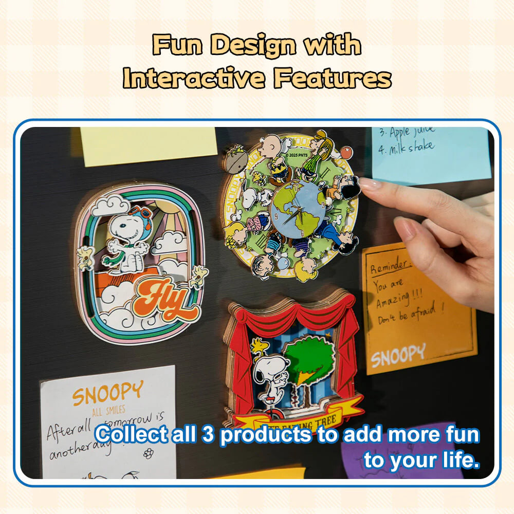 Snoopy Puremind Interactive Magnet Snoopy Pilot Dreams