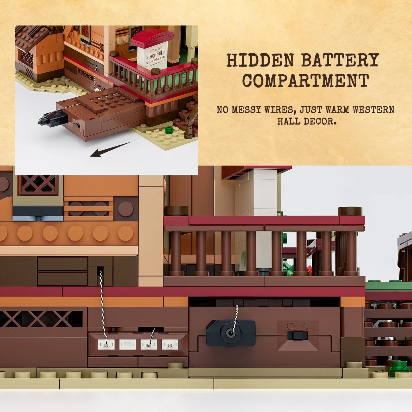 Lumibricks The Old West 14016 Old West Meeting Hall