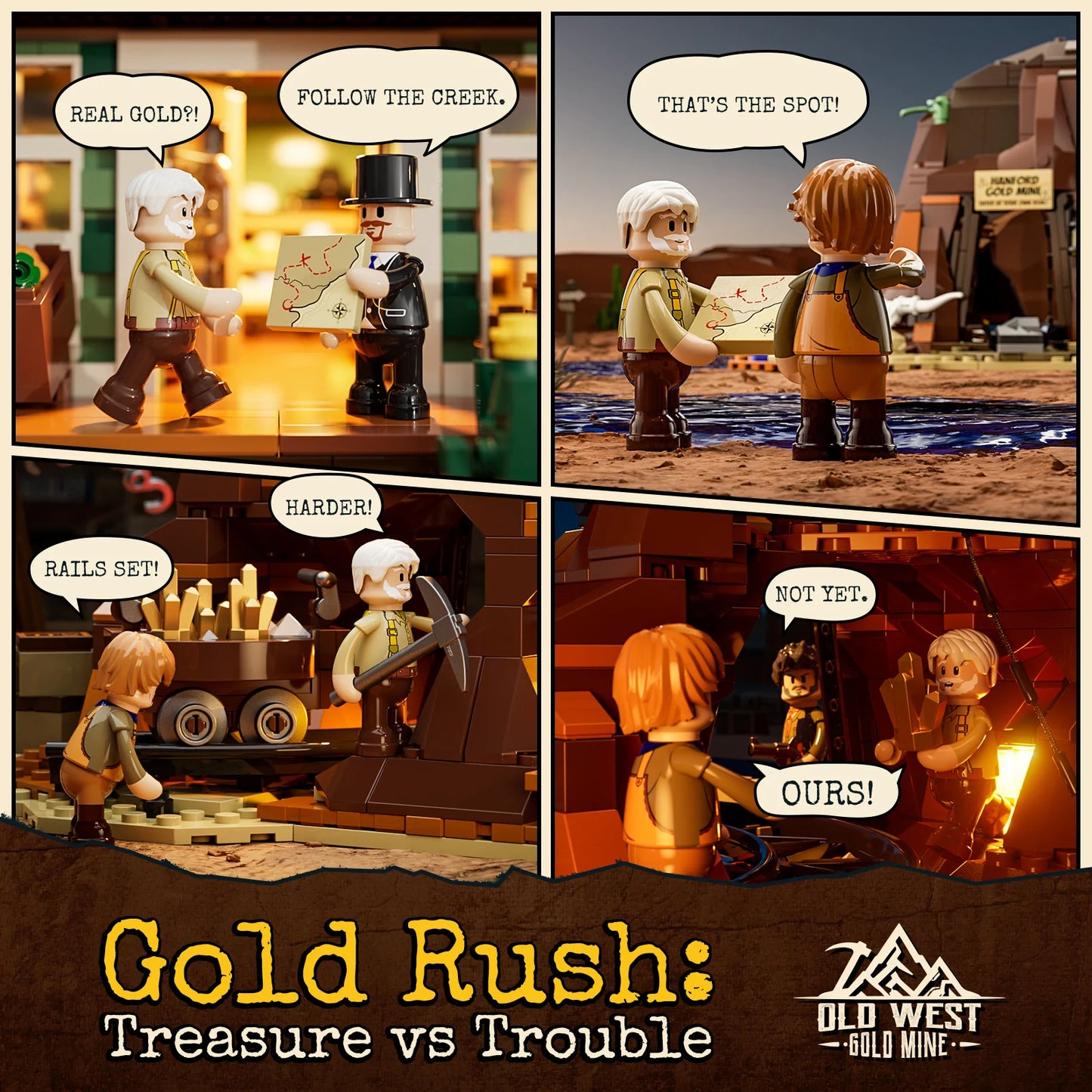 Lumibricks The Old West 14009 Old West Gold Mine