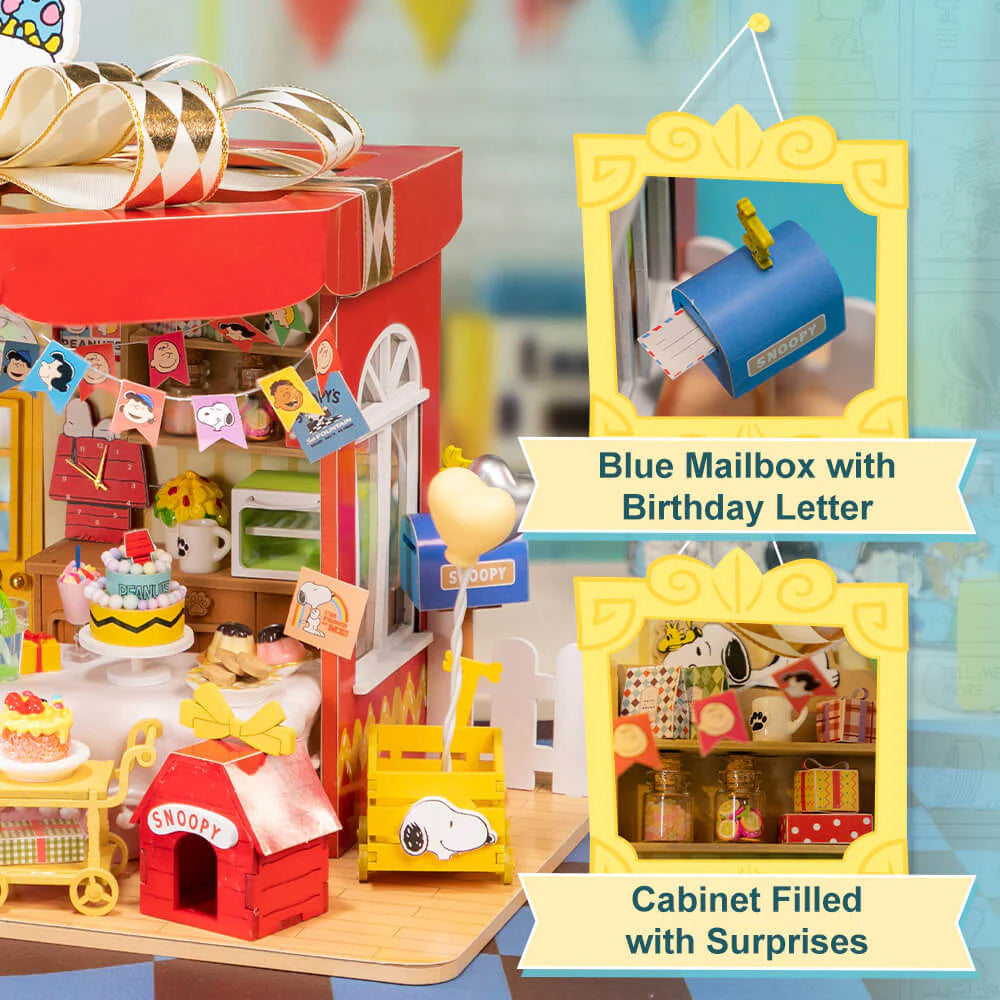 Snoopy Puremind Wooden Kit Snoopy Birthday Party