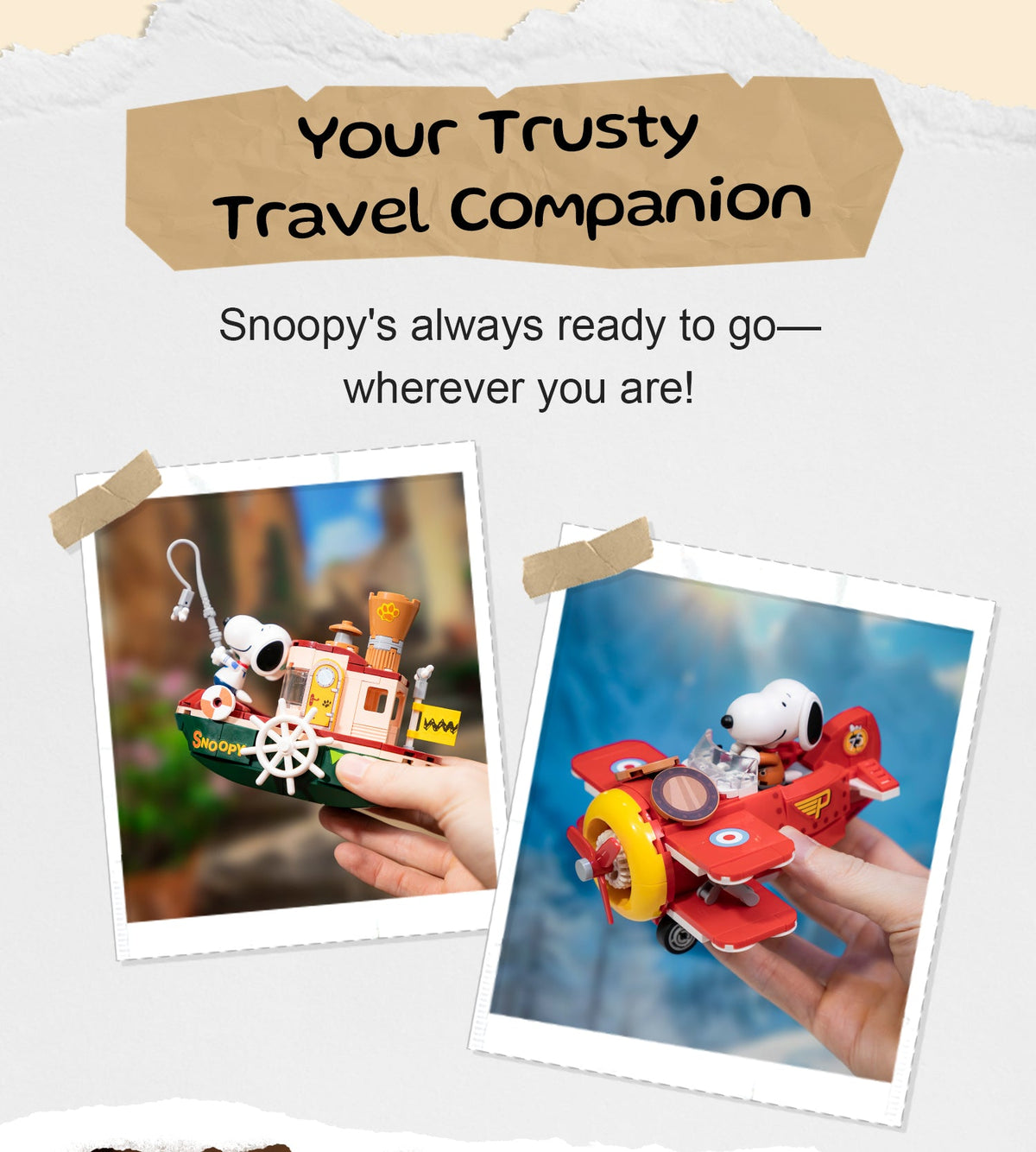 Construction kit - Peanuts - 86907 - Steam Boat