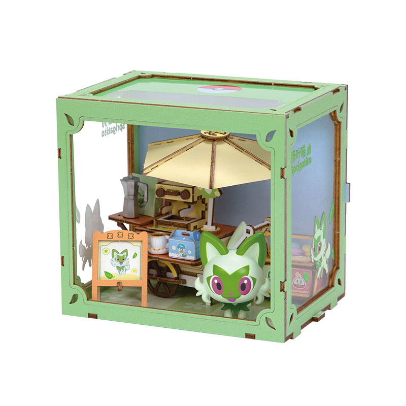 Construction kit - Pokemon - 1804 - Coffee Cart - Sprigatito