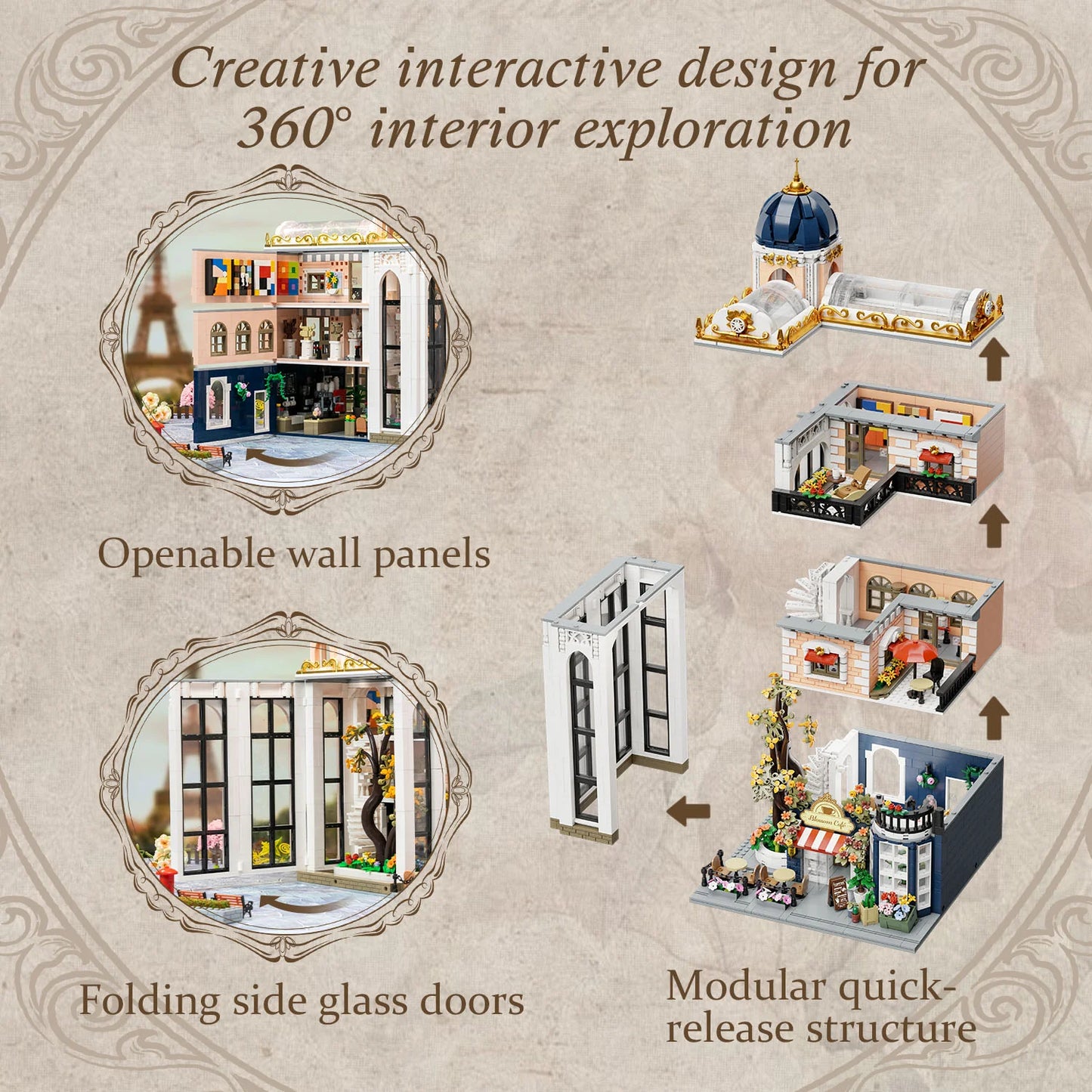 Retro Collection Pantasy 85032 Blossom Cafe 42cm